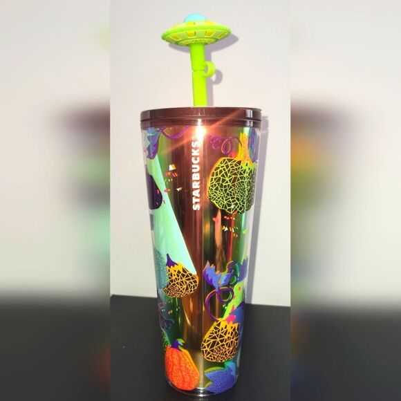 Starbucks Other - NWT  Starbucks Halloween 2024 Glow In The Dark UFO Straw Cup 24 Oz